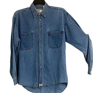 Levi’s Vintage Mens Denim Red Tag Two Horse Logo & 1850 Two Pocket Button Up‎ Sz